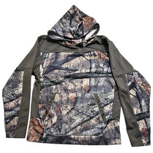 Gamehide Mossy Oak Treestand Camo Hoodie Youth XL Olive Green Hunting YF8